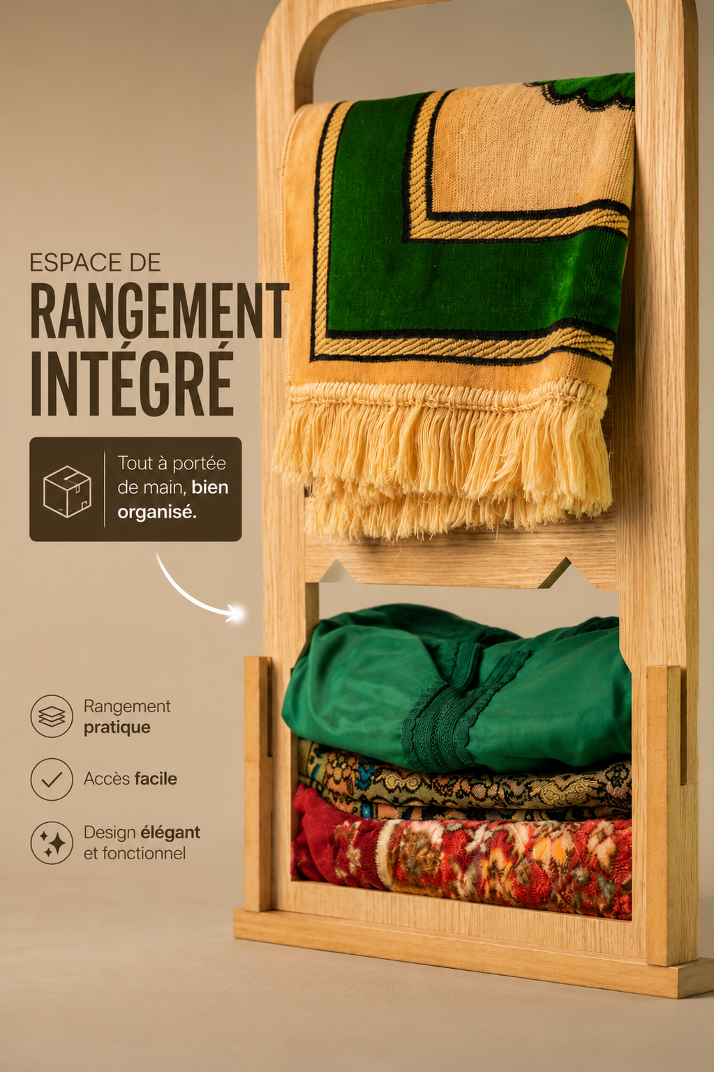 Meuble de prière en chêne