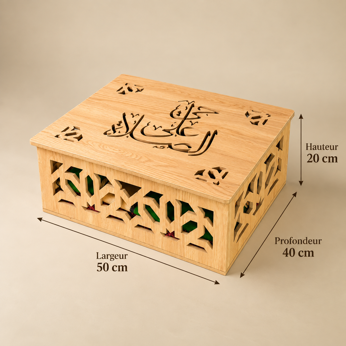 Boîte de rangement coin prière